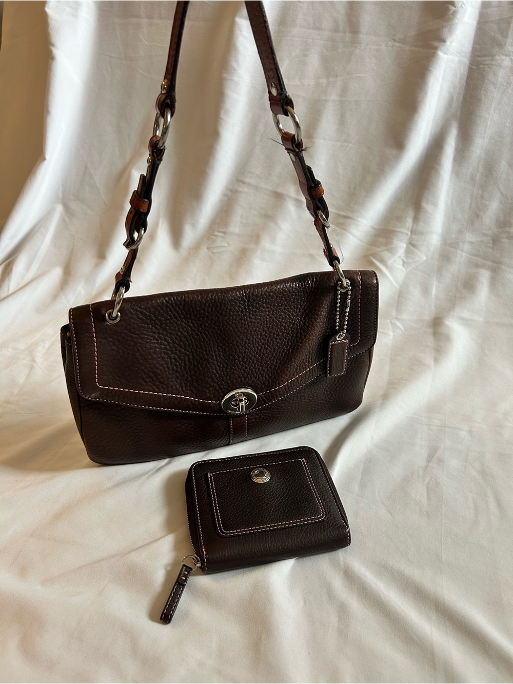 Coach Brown Chelsea Shoulder Bag with Matching Wallet